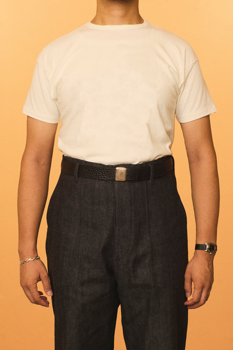 G&F Co. 1940s SPORTS POCKET TEE ブラック G&F Co.- PRINTED 1940s SPORTS TEE_ JAGUAR _ INK BLACK
