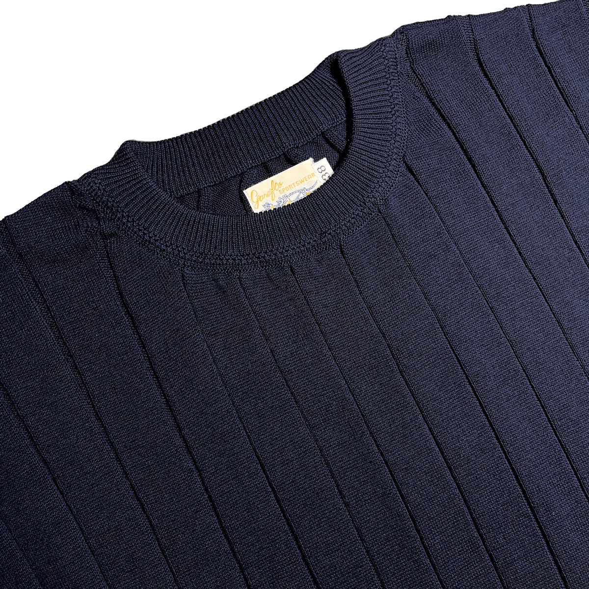 トップス g&f summer knit 38 G&F Co. - RIB SUMMER SWEATER _ NAVY – BITTERS STORE