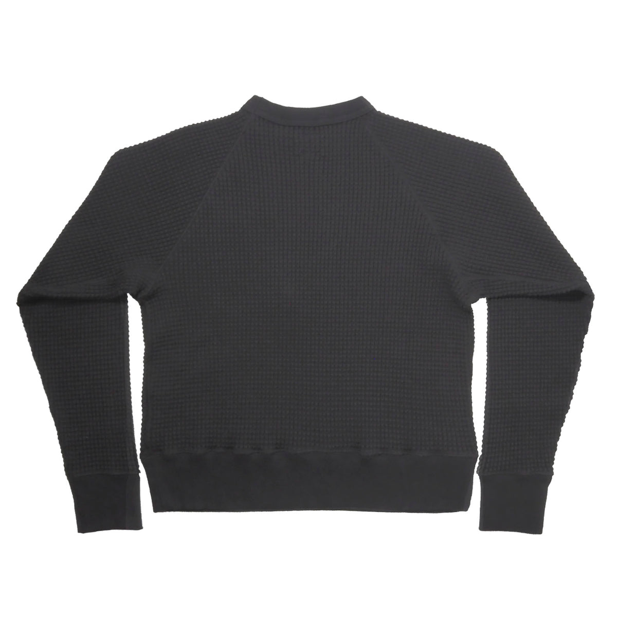 G&F Co.- BONE WAFFLE L/S TEE _ INK BLACK