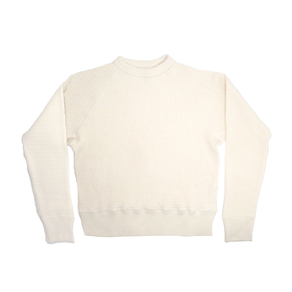 COSMOSTEXAS　bone waffle ls tee ホワイト　サイズL G&F Co.- BONE WAFFLE L/S TEE _ RAW – BITTERS STORE