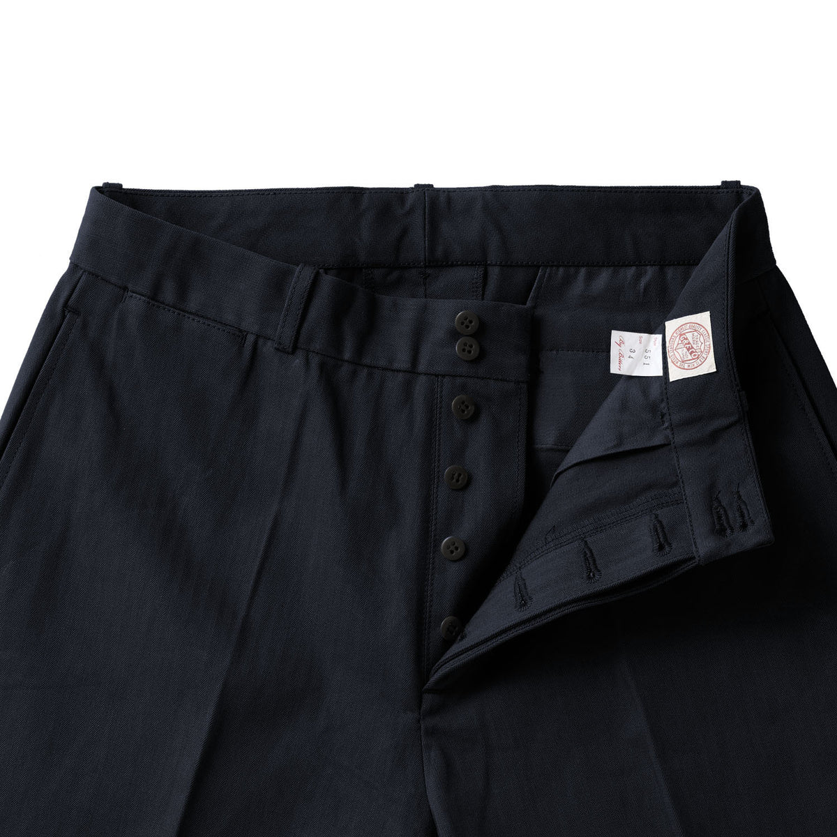 G&F Co.- HERRINGBONE TROUSER _ BLACK – BITTERS STORE