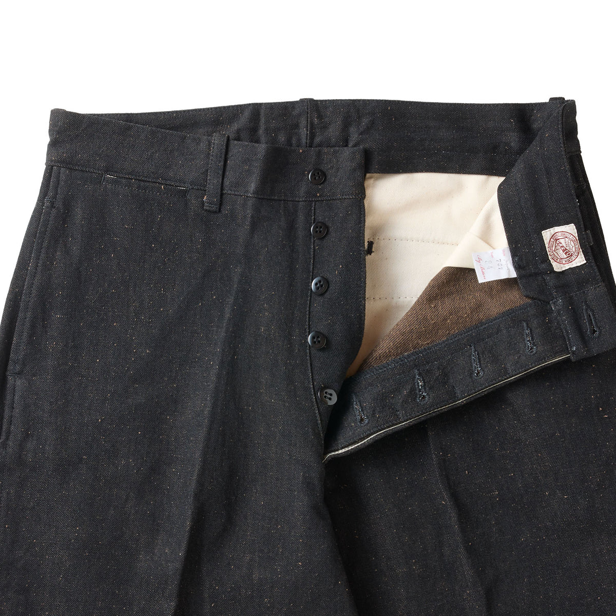 パンツ G&F Co DENIM TROUSERS BARK DENIM G&F Co.- DENIM TROUSERS _ BARK DENIM – BITTERS STORE