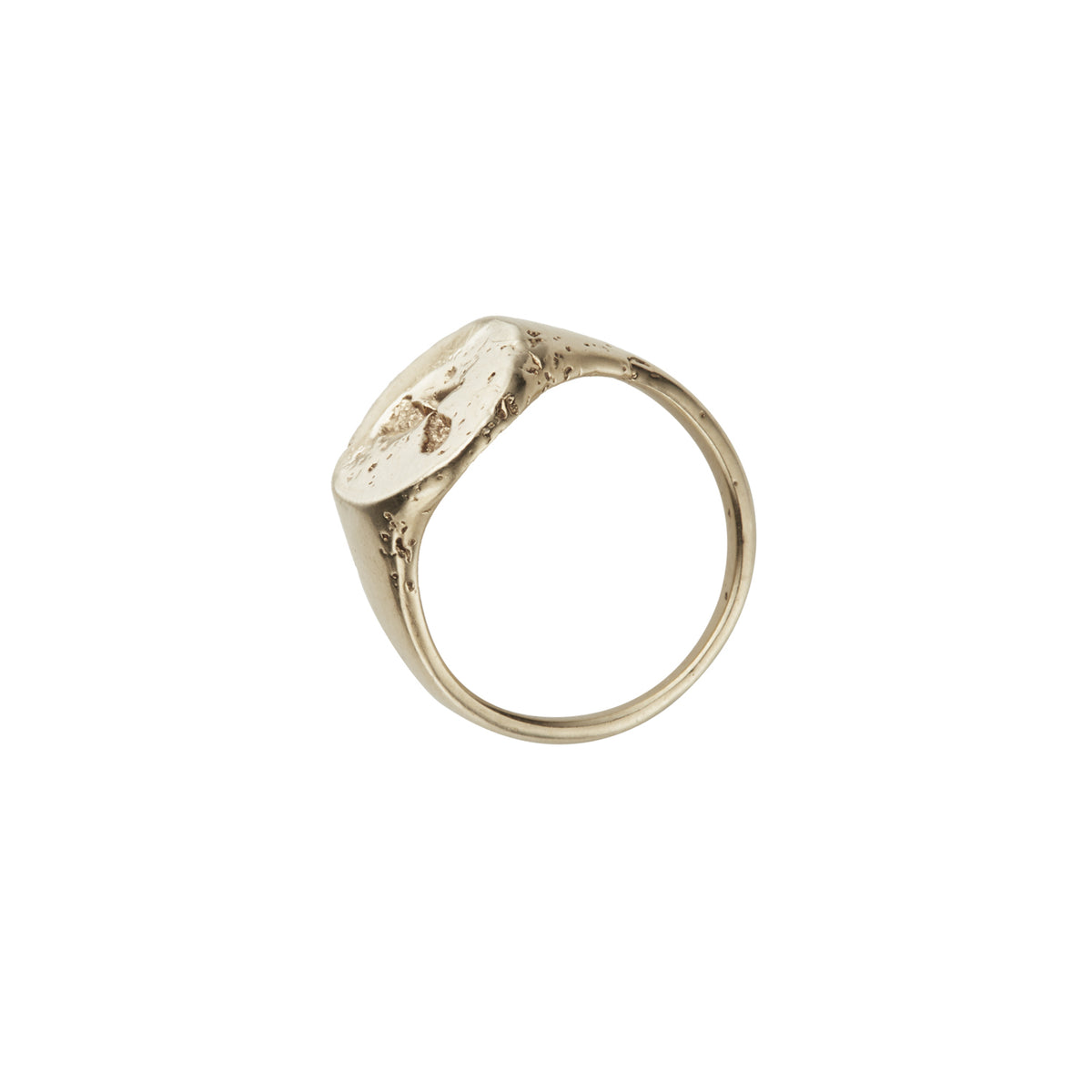 G&F Co.- OVAL SIGNET RING _ SILVER 925 & 18 GOLD COATING