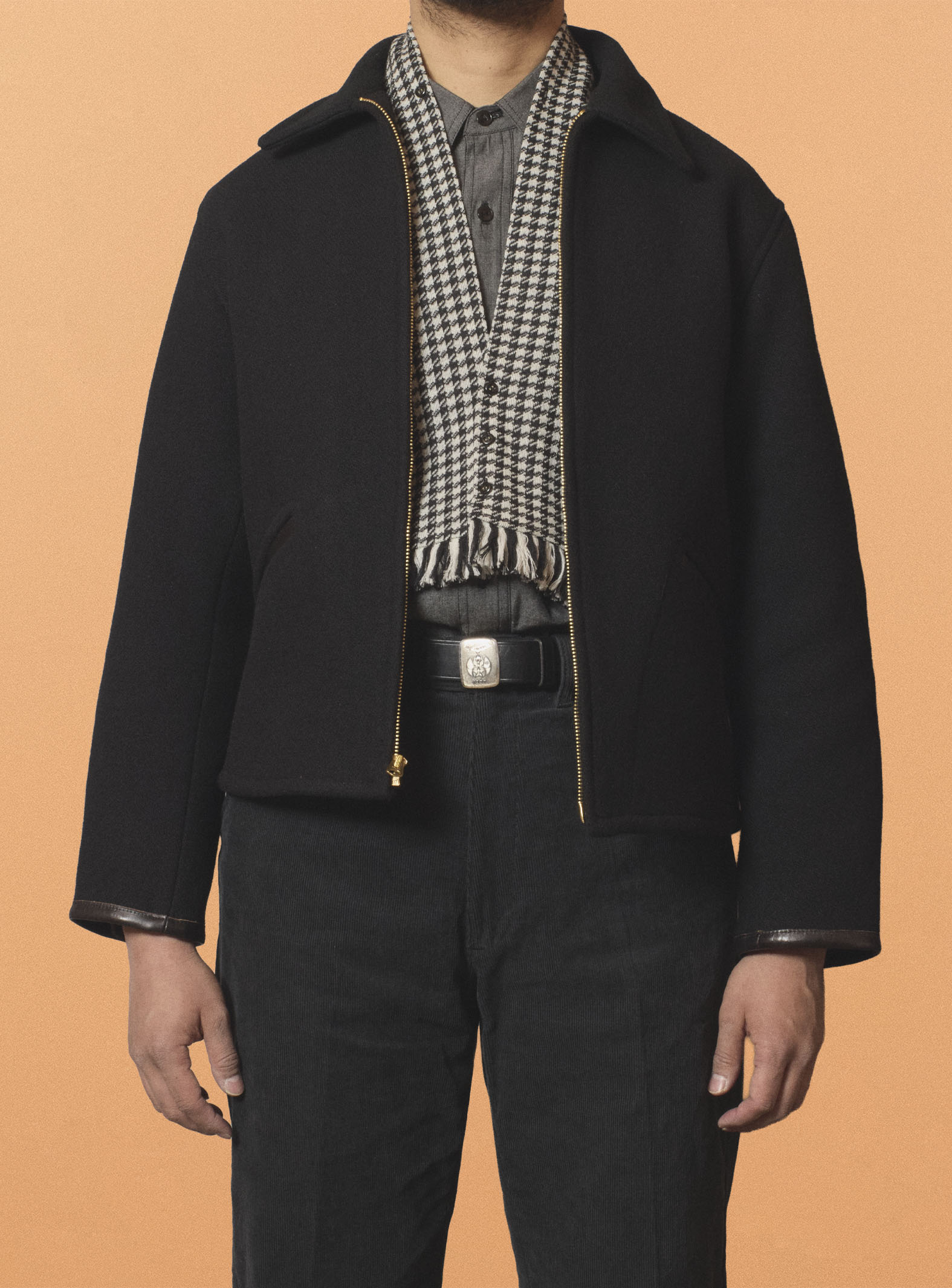 G&F Co. - MELTON COSSACK JACKET _ BLACK