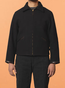 G&F Co. - MELTON COSSACK JACKET _ BLACK – BITTERS STORE