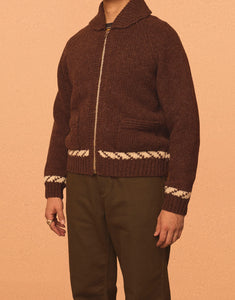 G&F Co.- KNIT JACKET _ BROWN