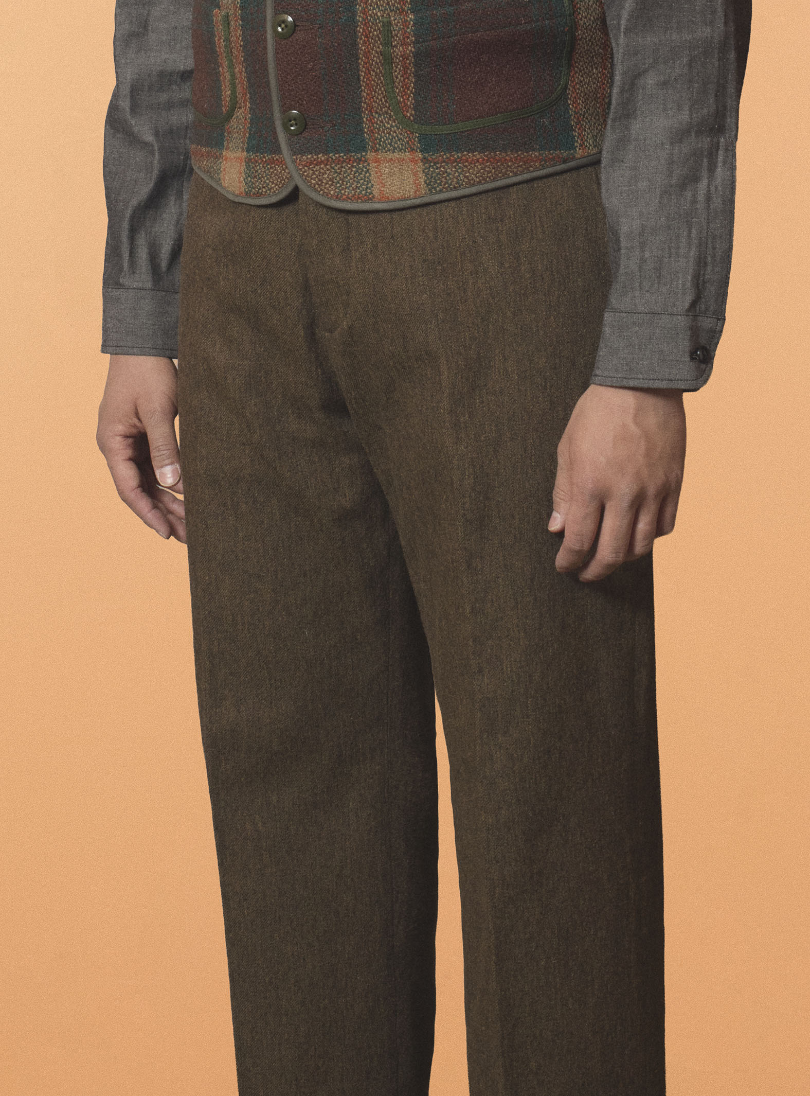 G&F Co.- OFFICER TROUSERS _ BROWN