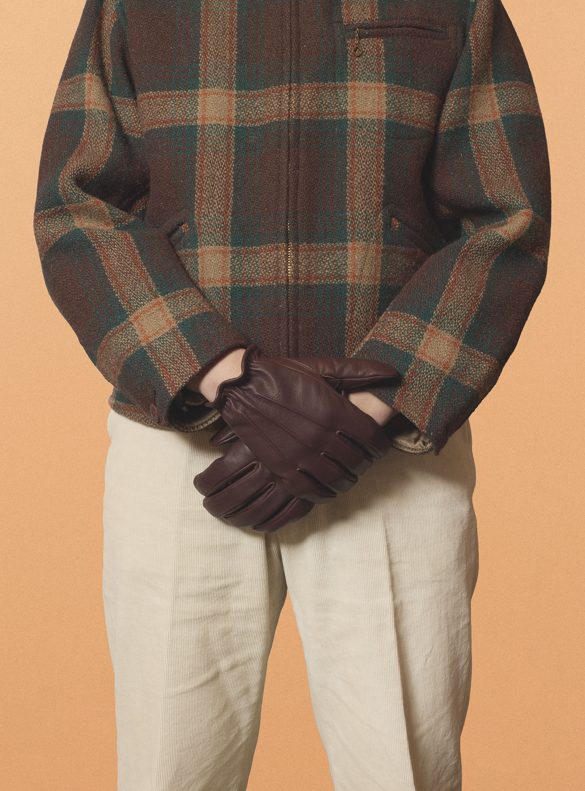AELL SUPPLY - LEATHER GLOVES _  BROWN