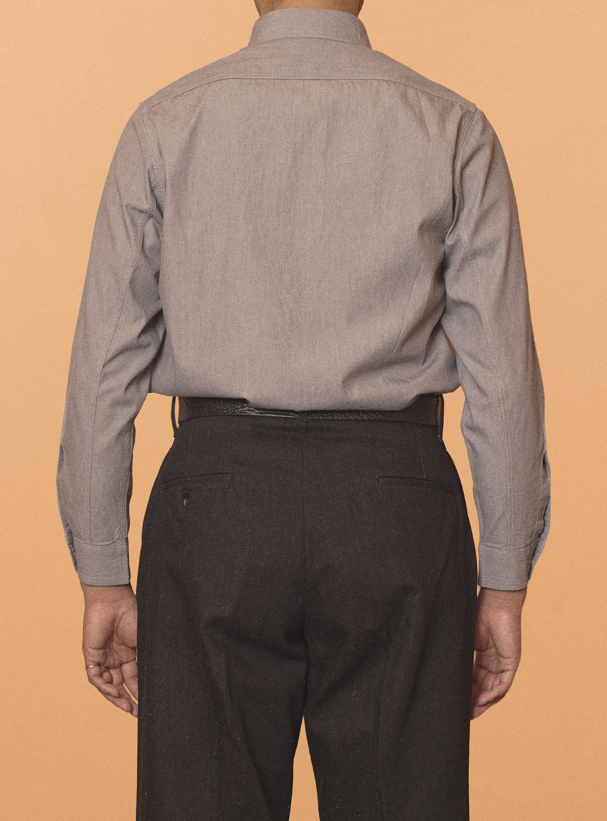 G&F Co. - CHAMBRAY SHIRT _ GRAY