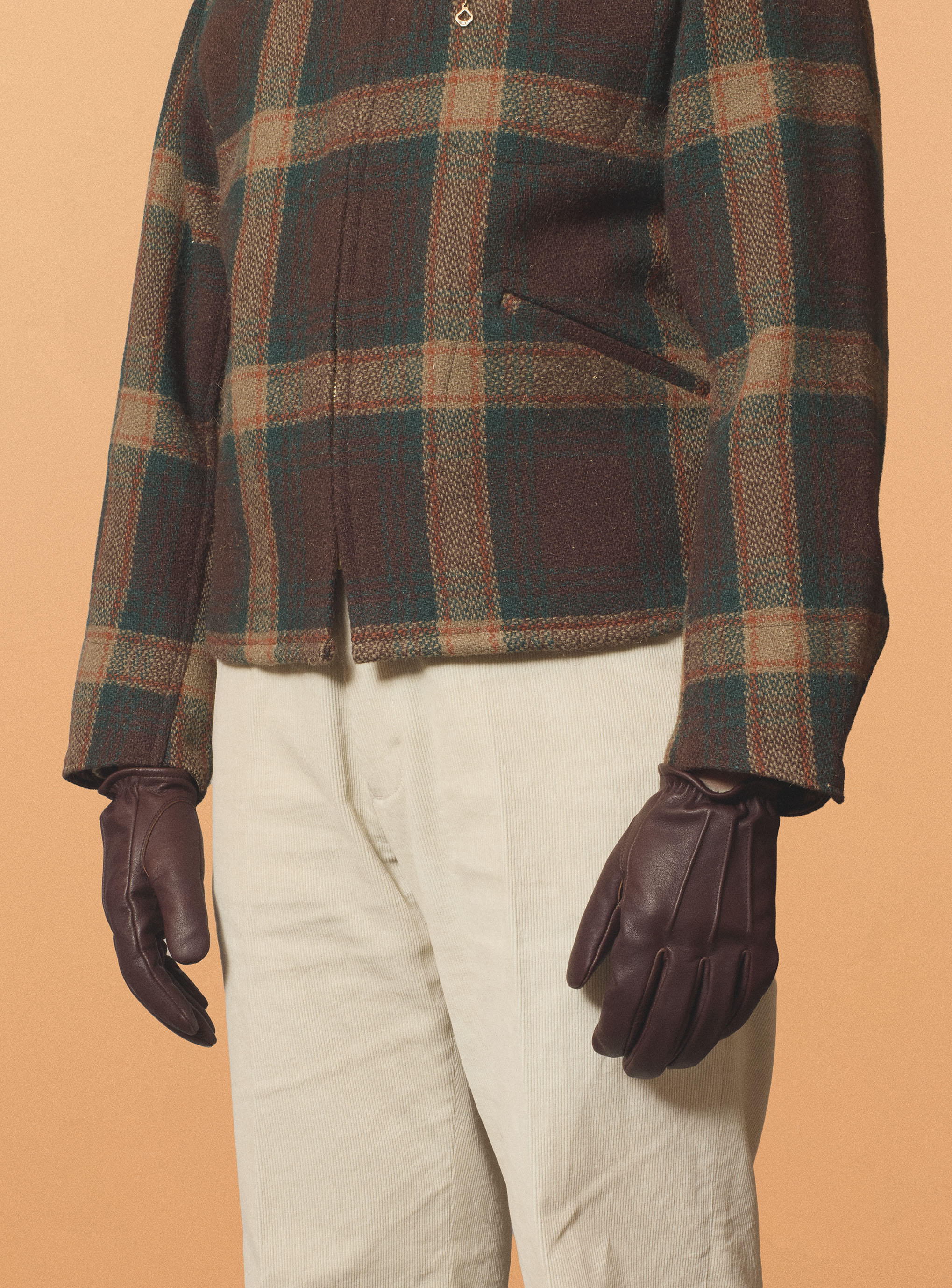 AELL SUPPLY - LEATHER GLOVES _  BROWN