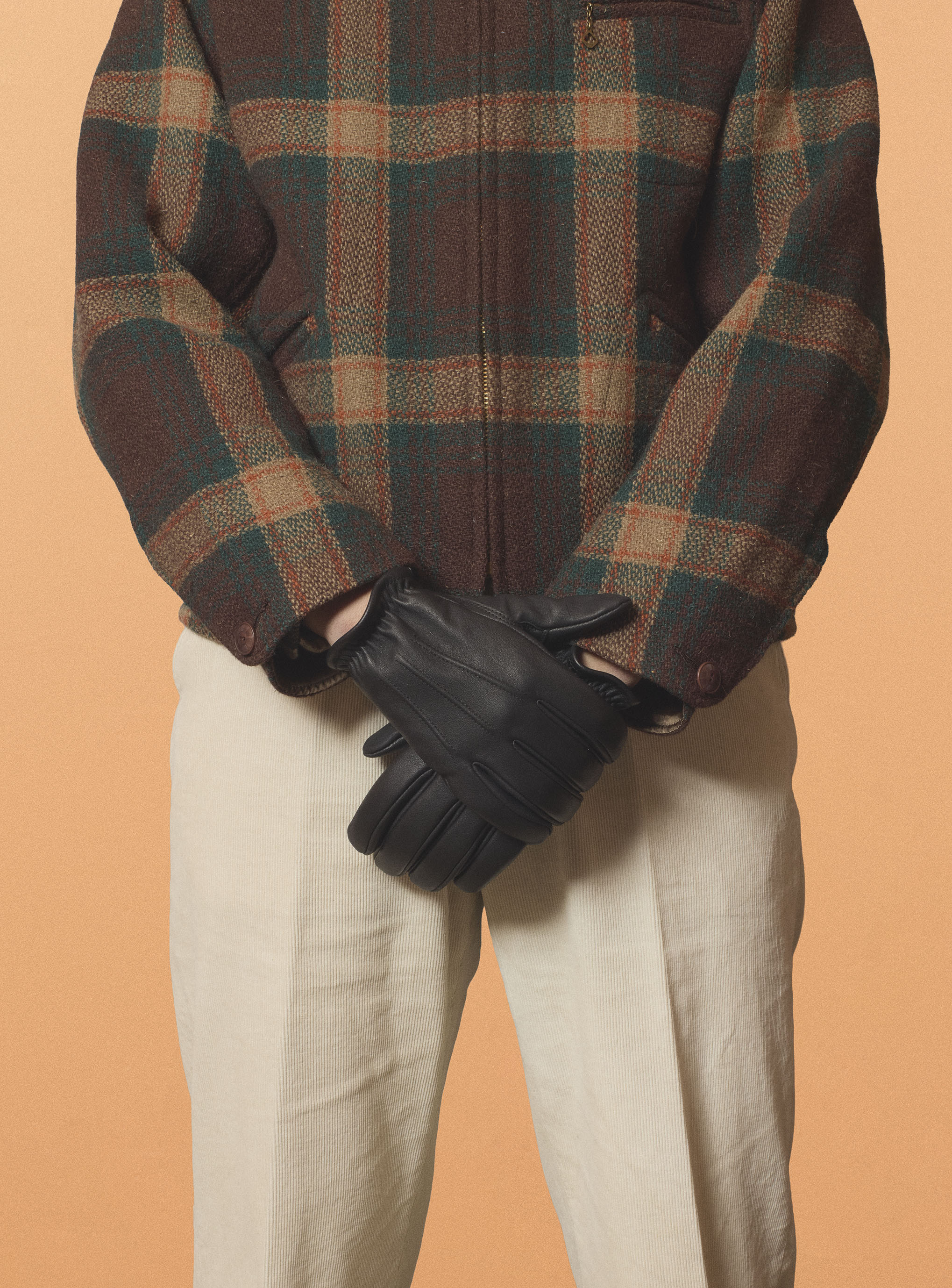 AELL SUPPLY - LEATHER GLOVES _  BLACK