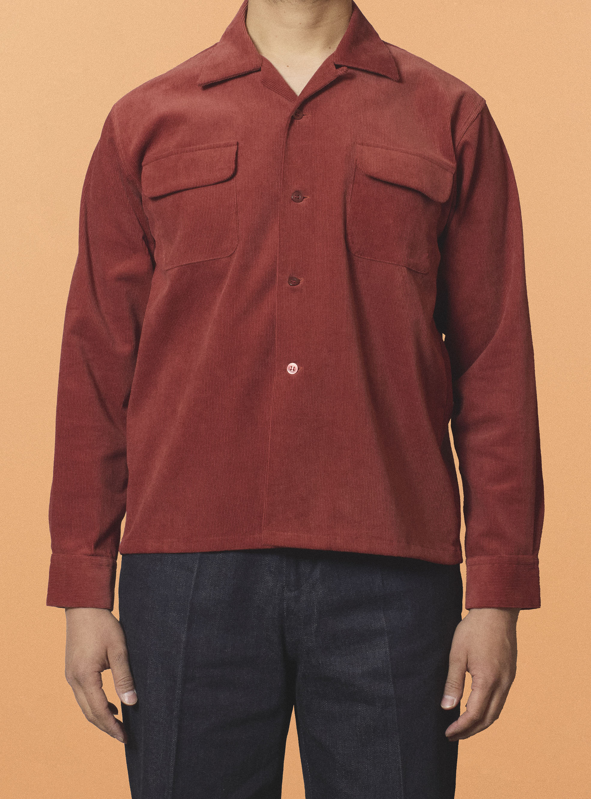 G&F Co. - CORDUROY SHIRT _ BLACK