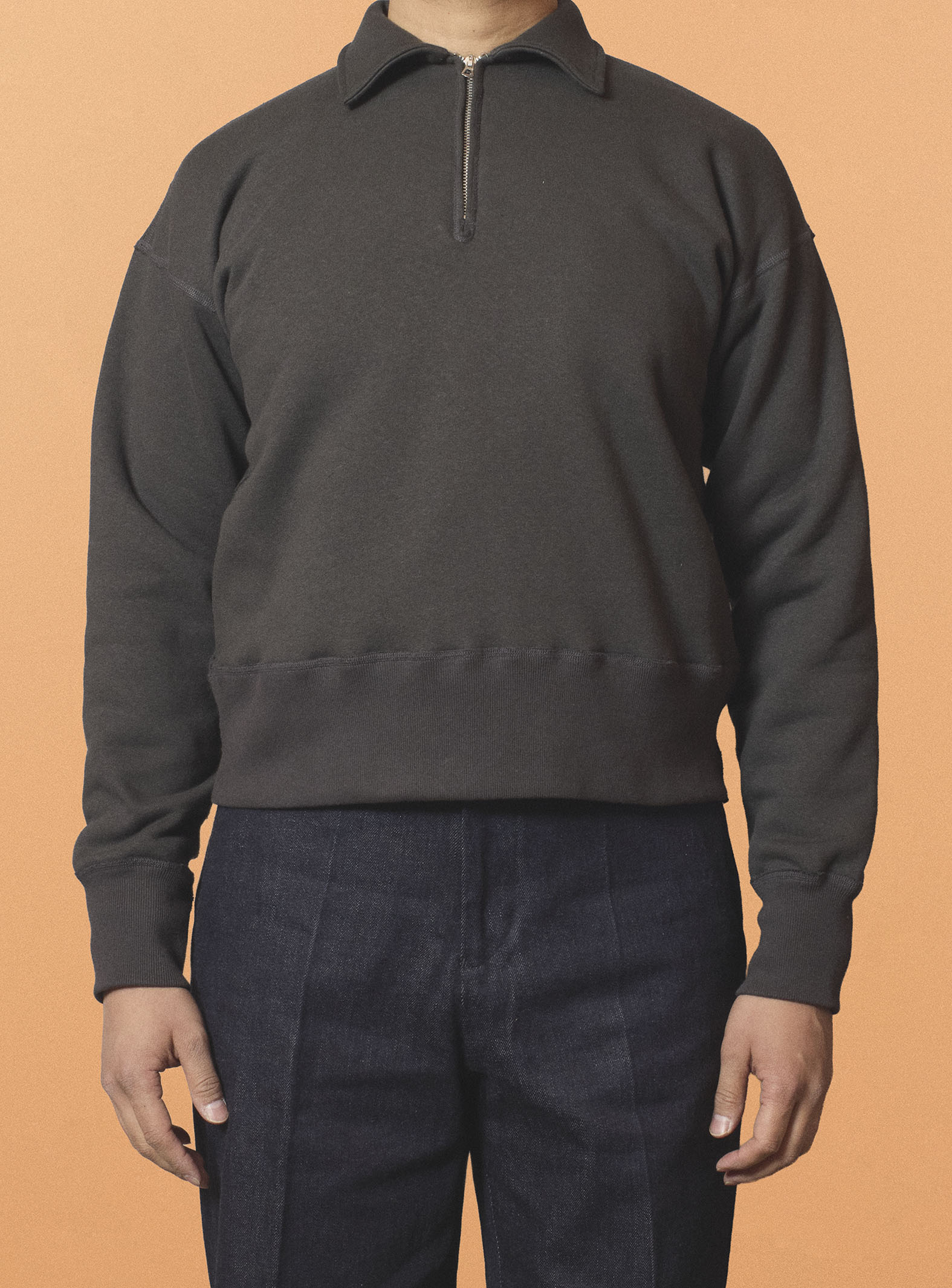 G&F Co.- HALFZIP SWEATSHIRTS _ WHITE
