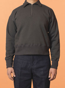 G&F Co.- HALFZIP SWEATSHIRTS _ INK BLACK
