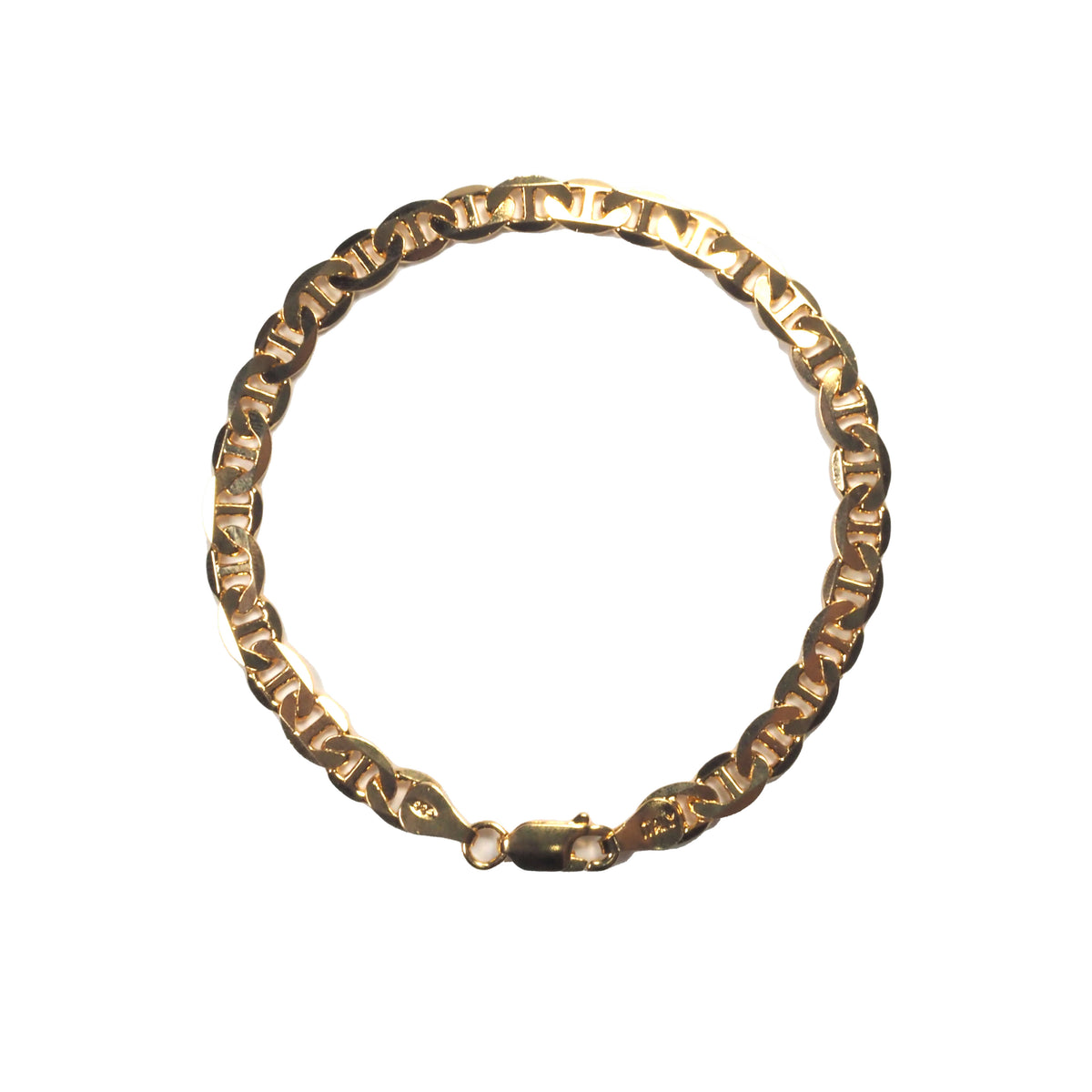 ANCHOR CHAIN BRACELET _ SV925 & 18 GOLD COATING BITTERS STORE