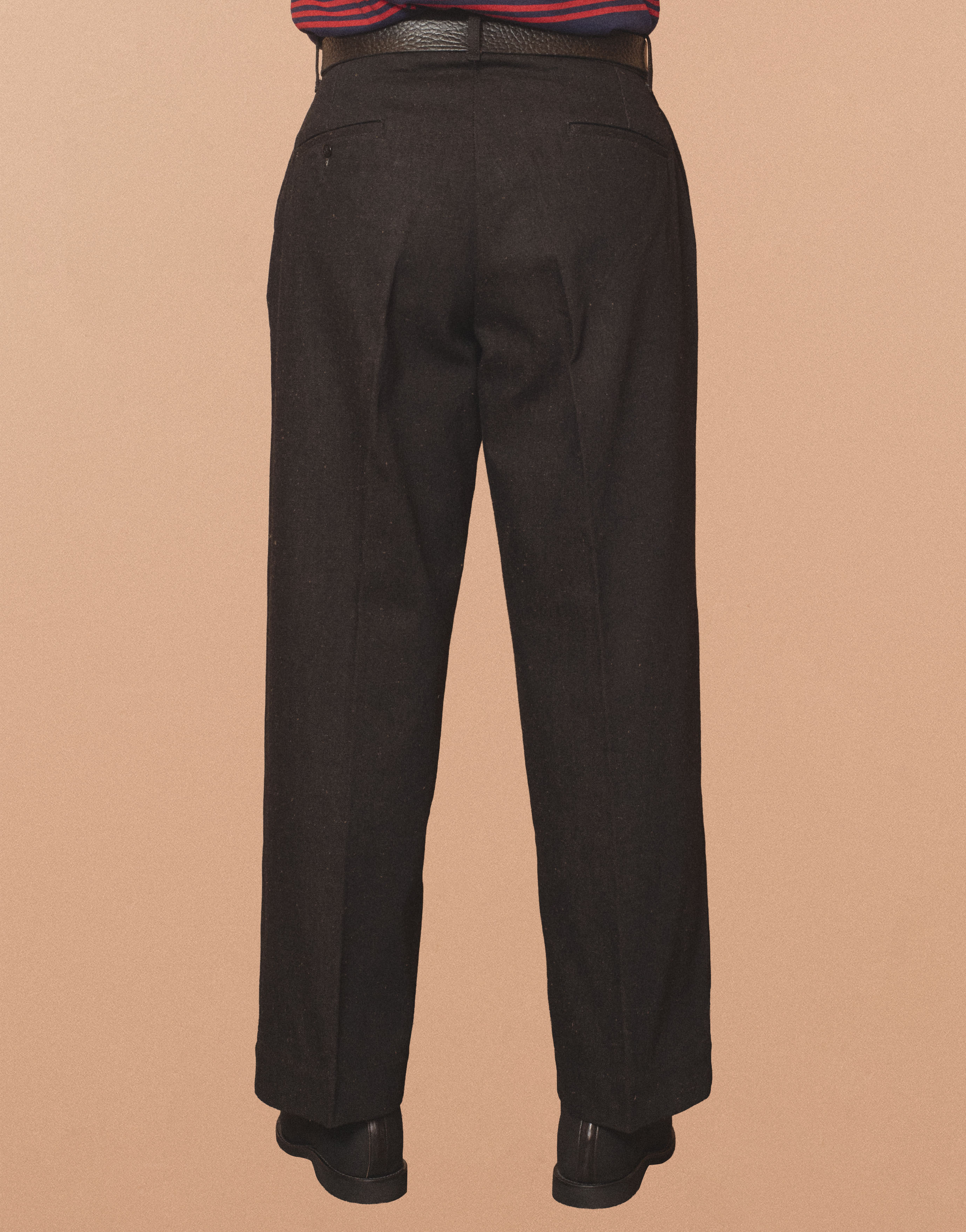 パンツ G&F Co.- OFFICER denimTROUSERS G&F Co.- DENIM TROUSERS _ BARK DENIM – BITTERS STORE