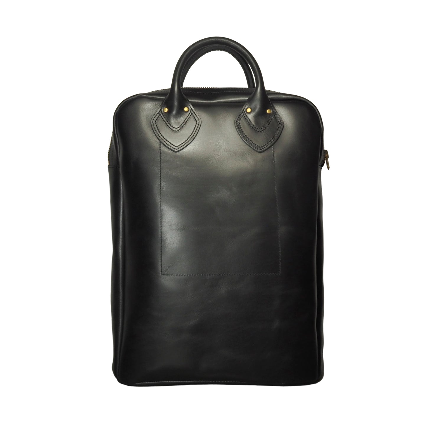 AELL SUPPLY _ ZIPPER LEATHER BAG _ BLACK