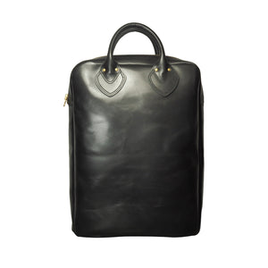 AELL SUPPLY _ ZIPPER LEATHER BAG _ BLACK