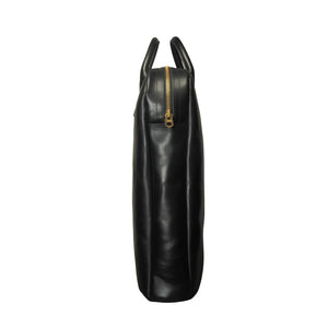 AELL SUPPLY _ ZIPPER LEATHER BAG _ BLACK