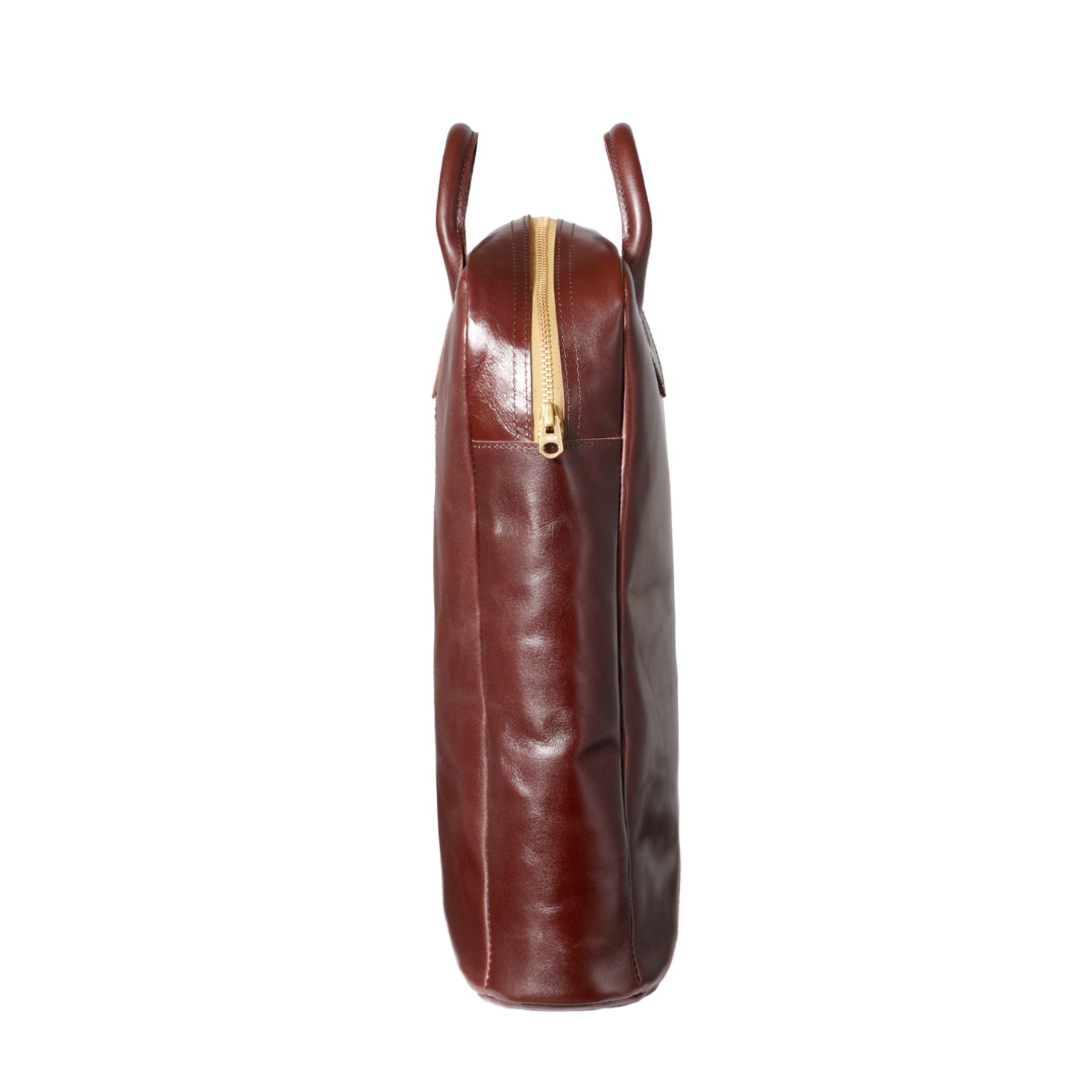 AELL SUPPLY _ ZIPPER LEATHER BAG _ BROWN