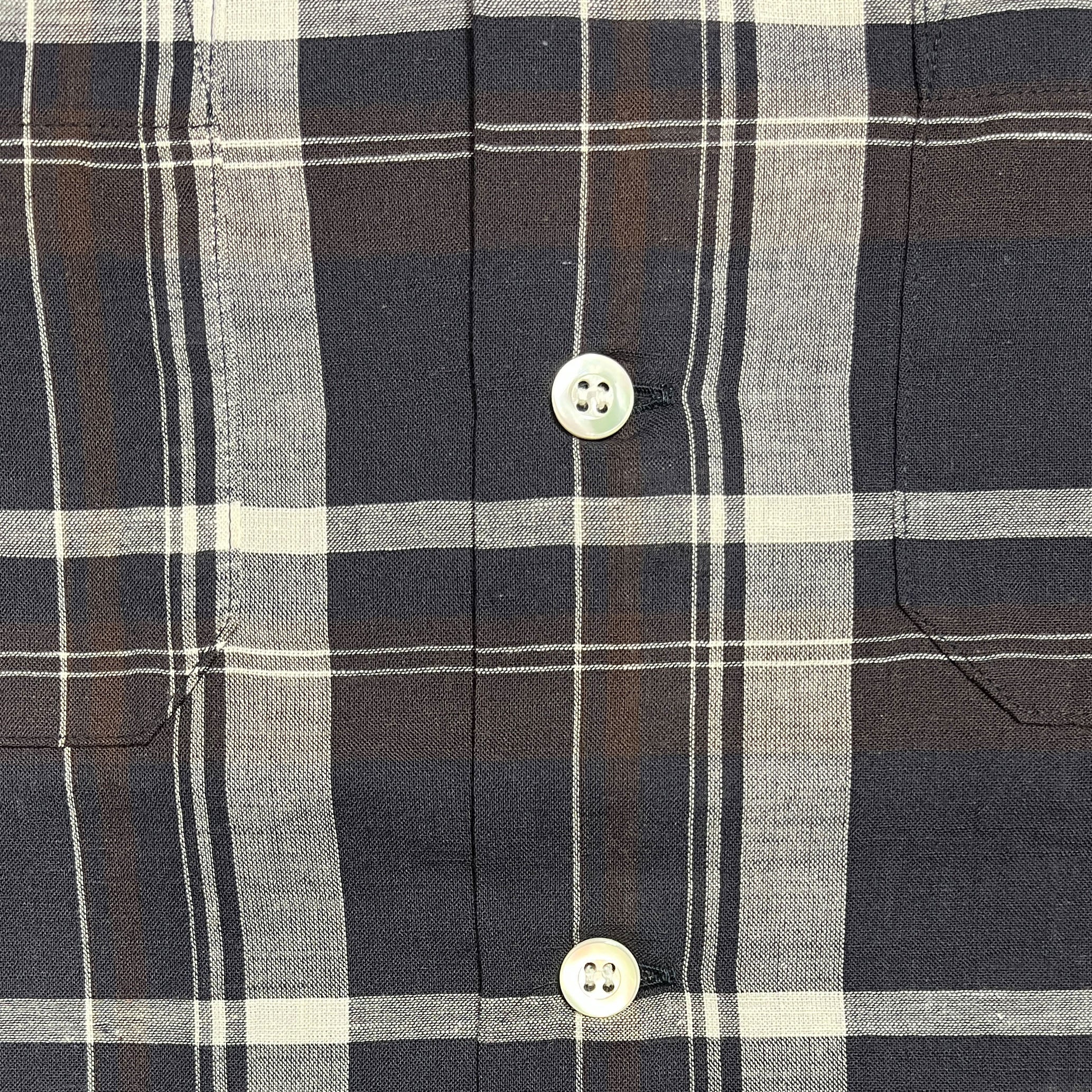 G&F Co. - COTTON CHECK SHIRTS S/S _ DARK NAVY
