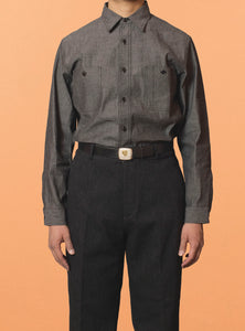 G&F Co. - CHAMBRAY SHIRT _ BLACK