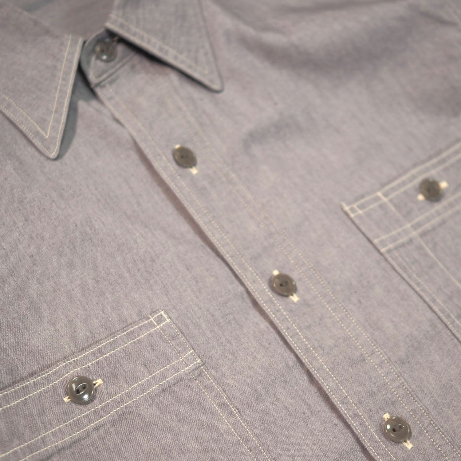 G&F Co. - CHAMBRAY SHIRT _ GRAY