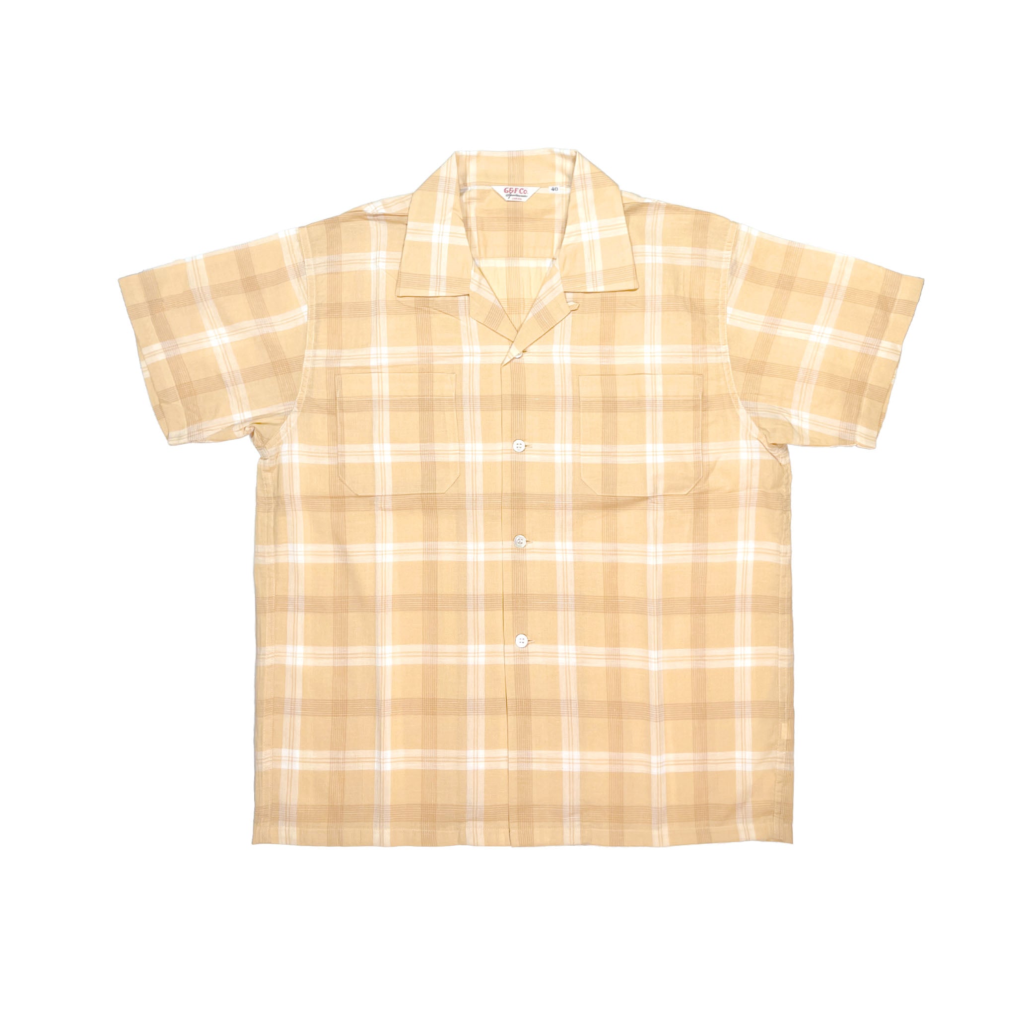 G&F Co. - COTTON CHECK SHIRTS S/S _ YELLOW
