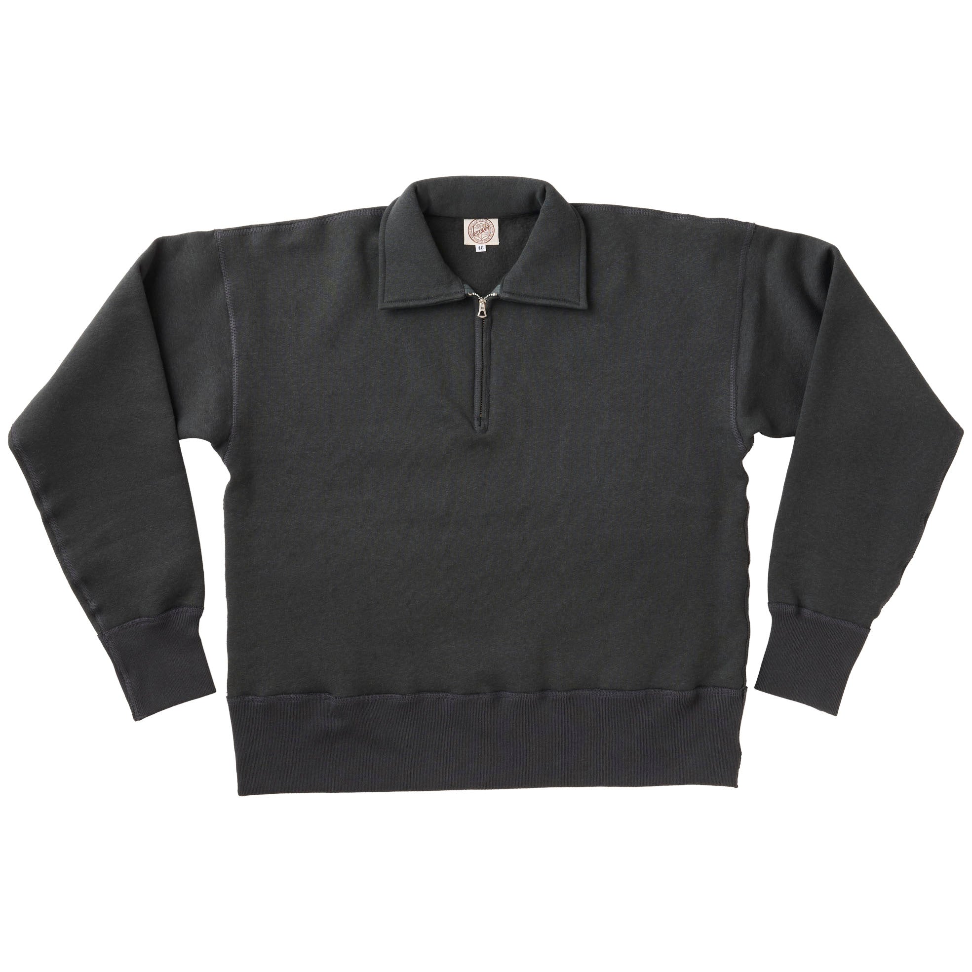G&F Co.- HALFZIP SWEATSHIRTS _ INK BLACK