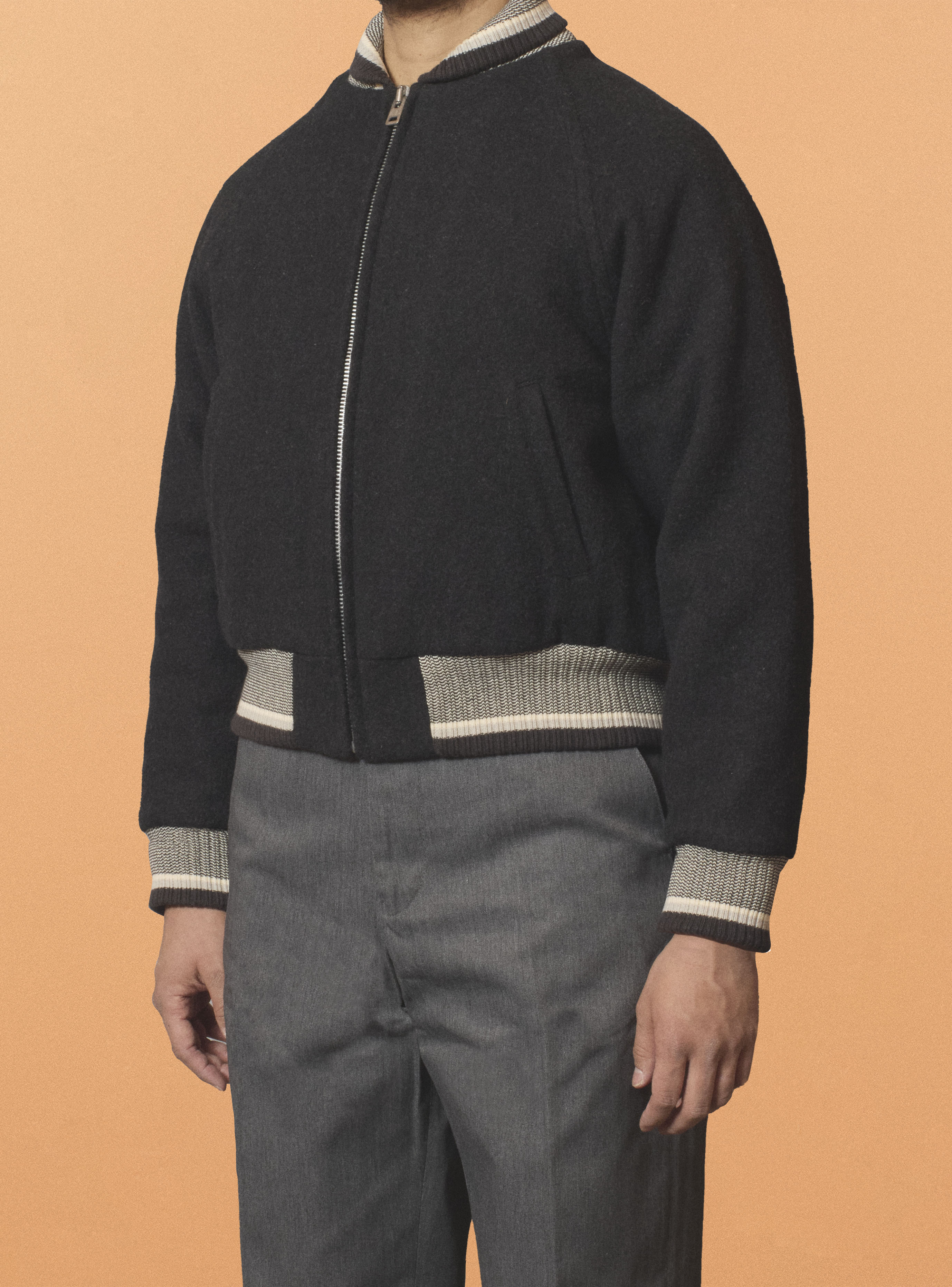 G&F Co. - CLUB JACKET _ INK BLACK