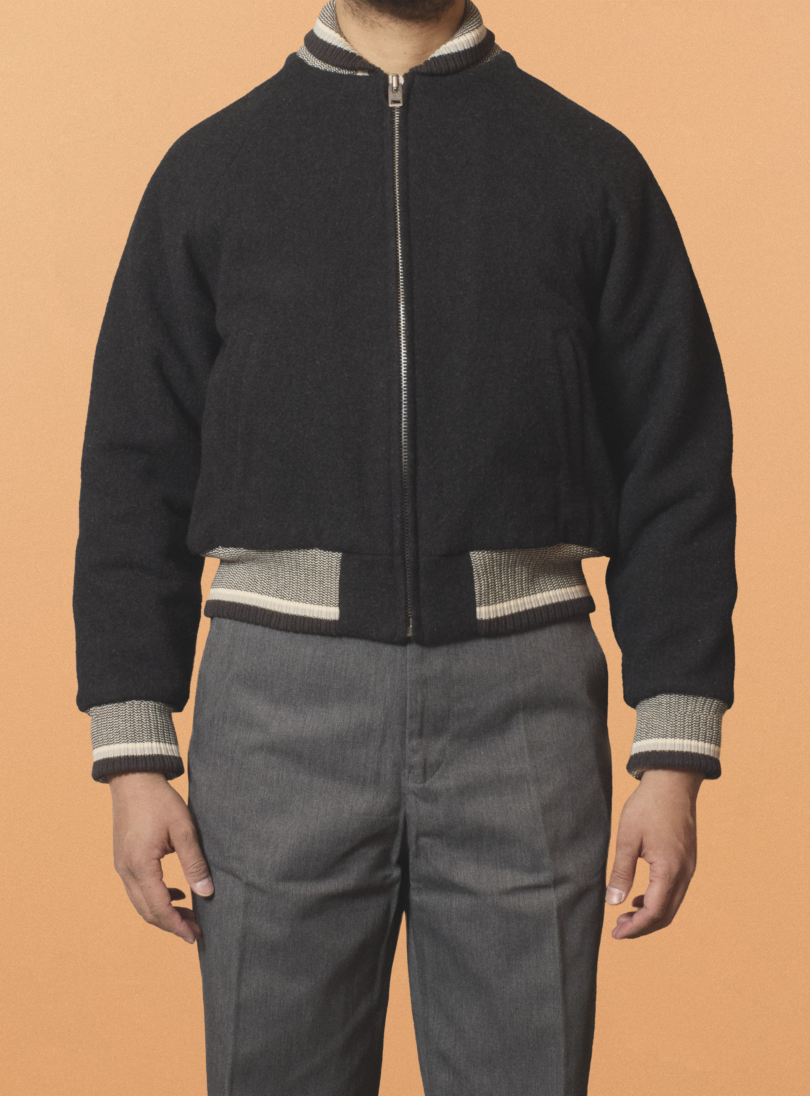 G&F Co. - CLUB JACKET _ INK BLACK