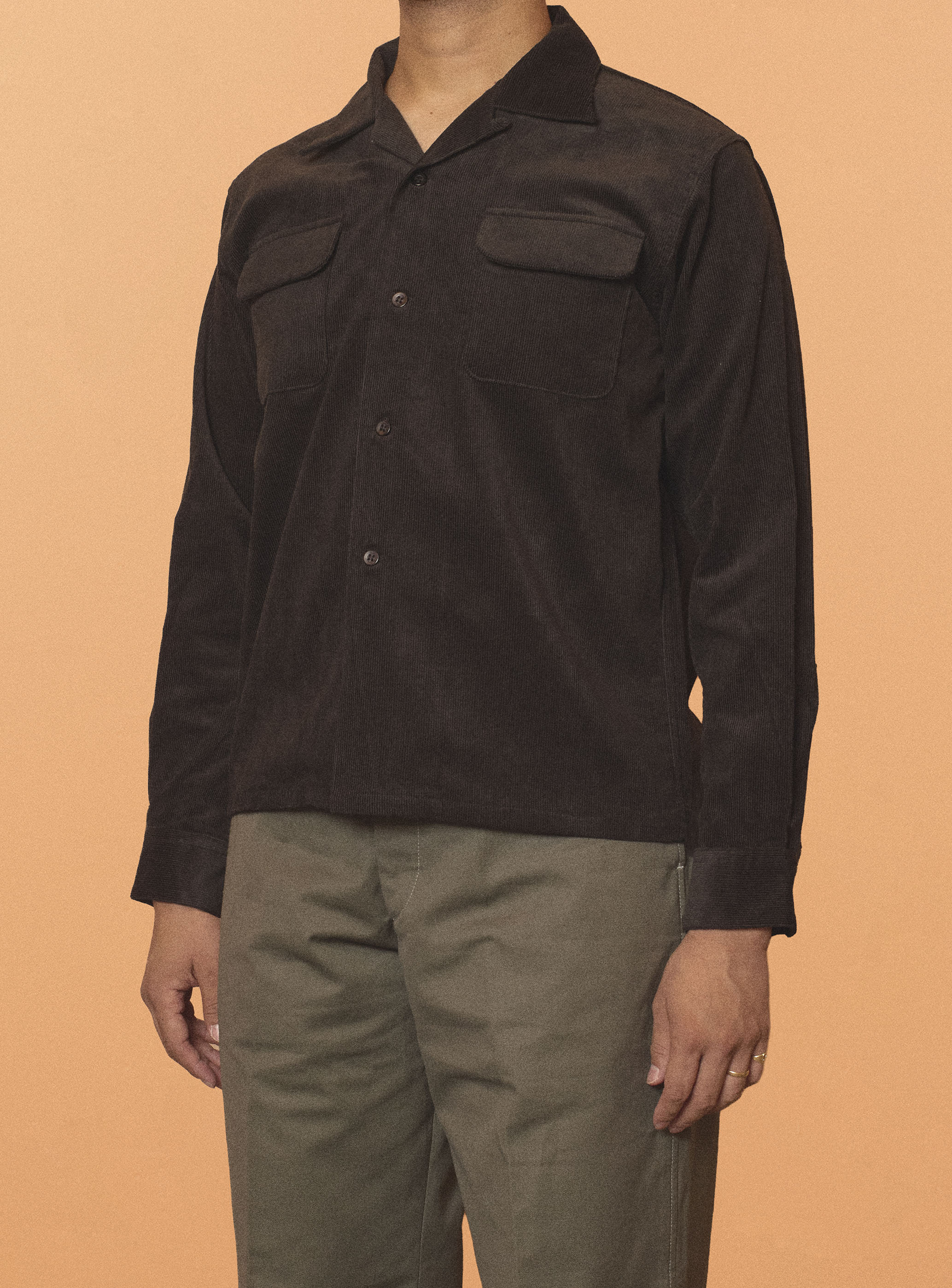 G&F Co. - CORDUROY SHIRT _ BLACK