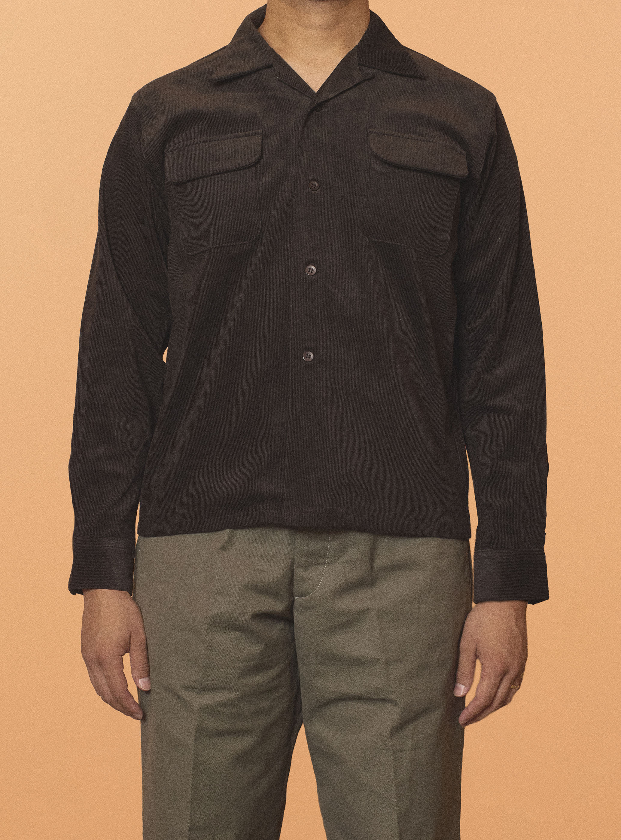 G&F Co. - CORDUROY SHIRT _ BLACK