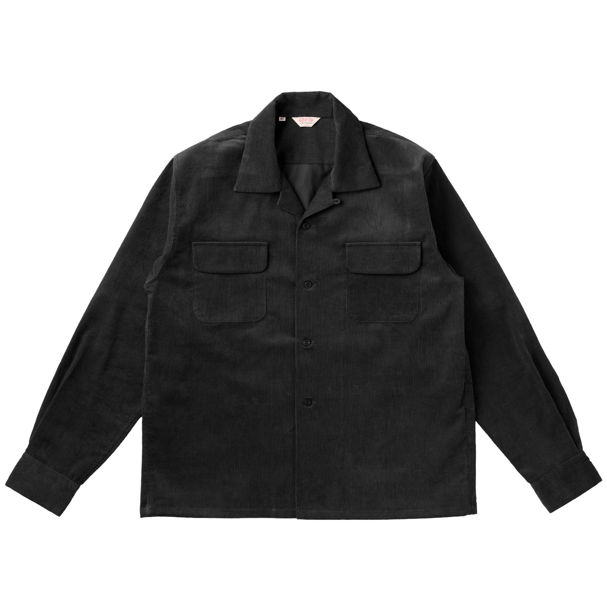 G&F Co. - CORDUROY SHIRT _ BLACK