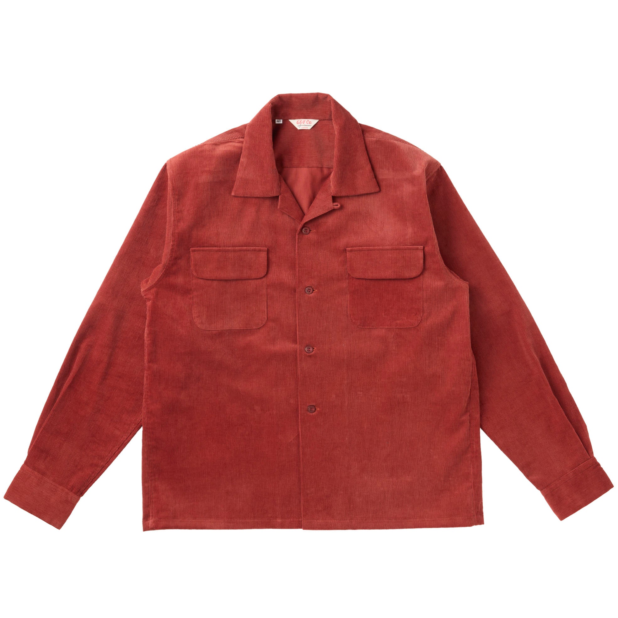 G&F Co. - CORDUROY SHIRT _ BURGUNDY