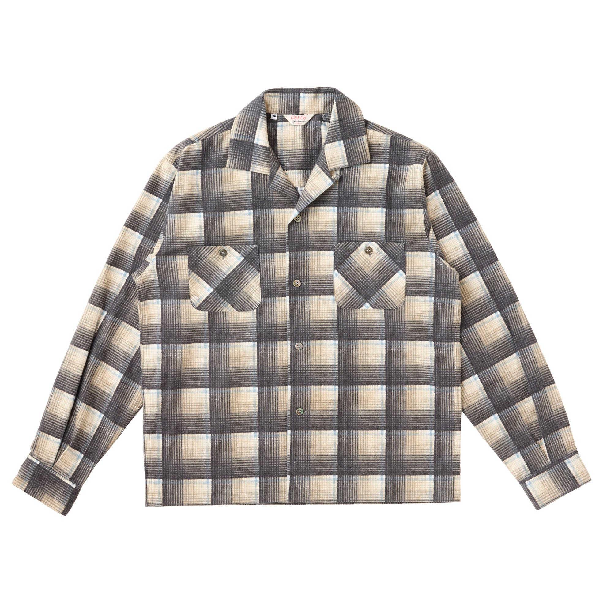 G&F Co. - FLANNEL SHIRT_ WHITE