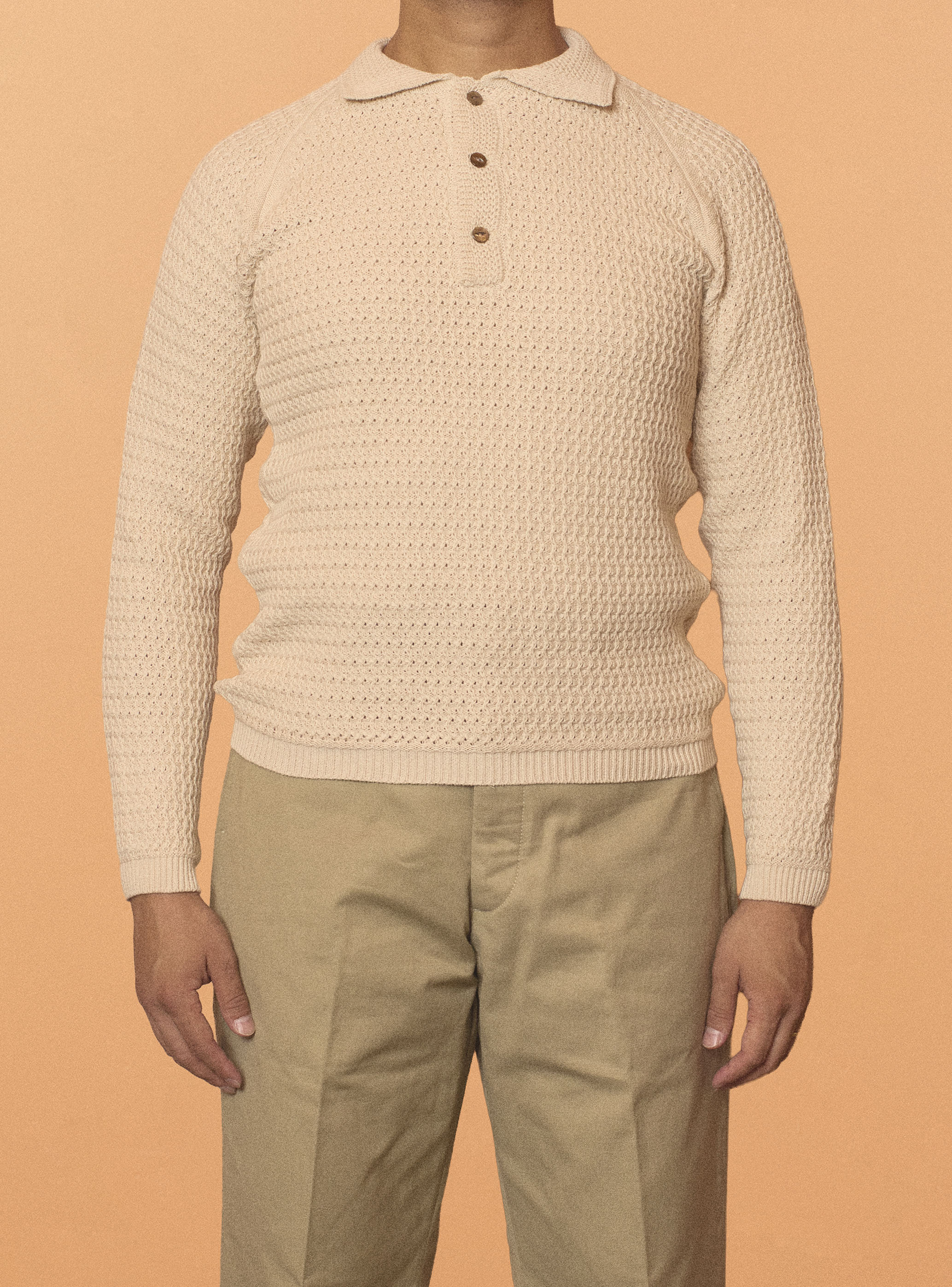 G&F Co. - KNIT POLO SHIRT _  IVORY