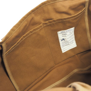 AELL SUPPLY-UTILITY BAG STENCIL “TIMELESS” _ BROWN
