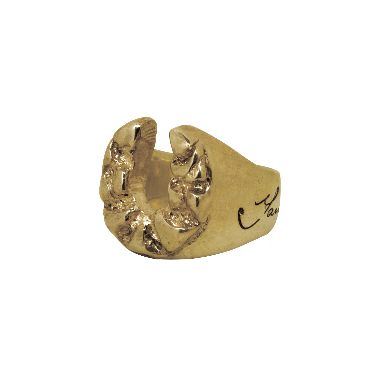 G&F Co. - HORSE SHOE RING _ SILVER 925 & 18 GOLD COATING