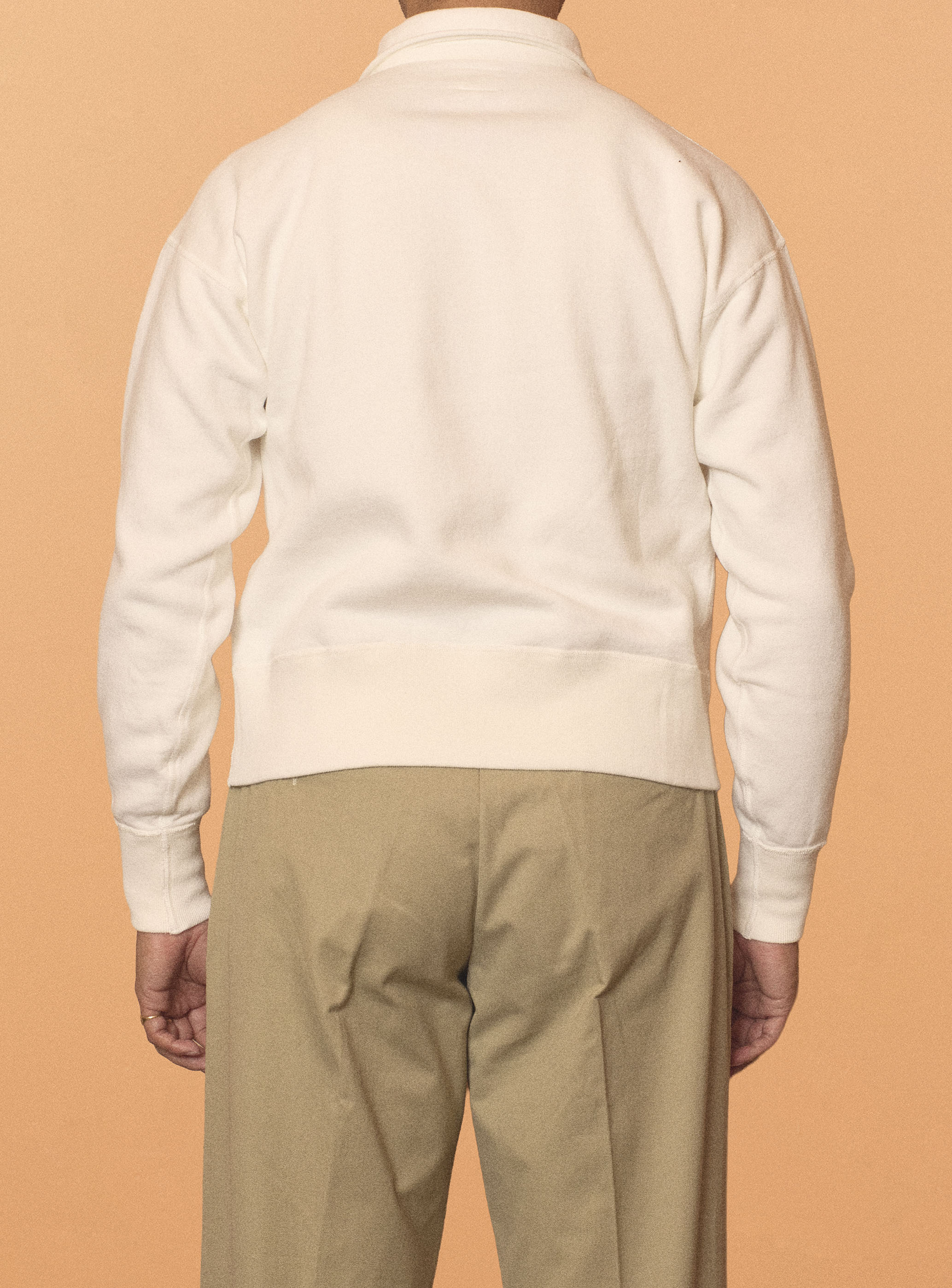 G&F Co.- HALFZIP SWEATSHIRTS _ WHITE