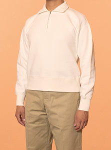 G&F Co.- HALFZIP SWEATSHIRTS _ WHITE
