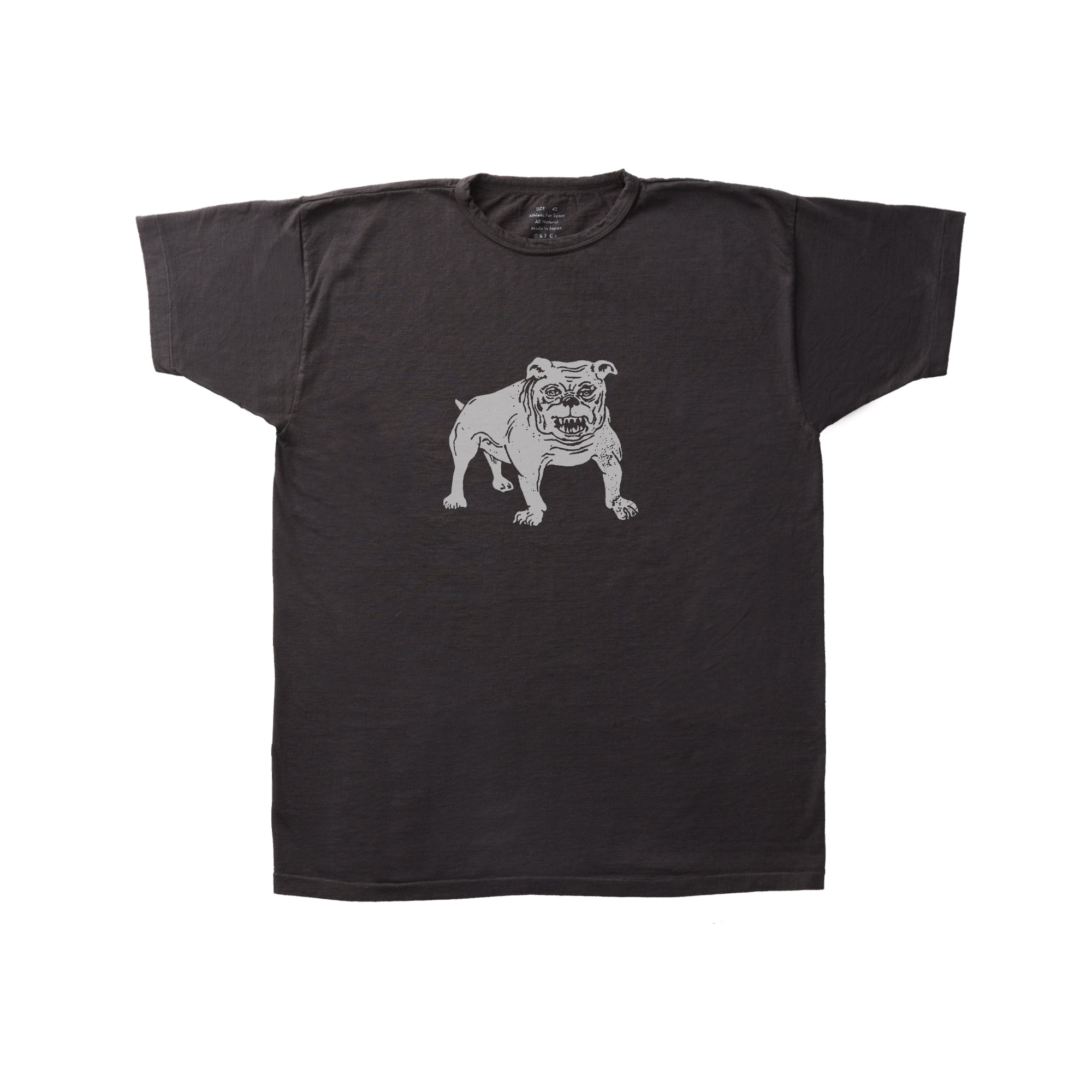 G&F Co.- 1940s SPORTS TEE _ BULLDOG _INK BLACK