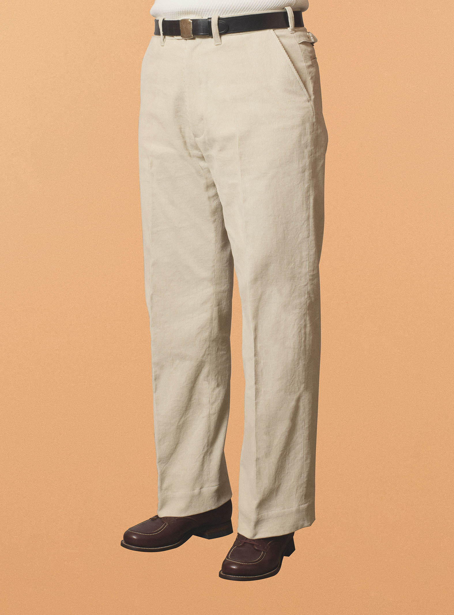 G&F Co.- CORDUROY TROUSERS _ OFF WHITE