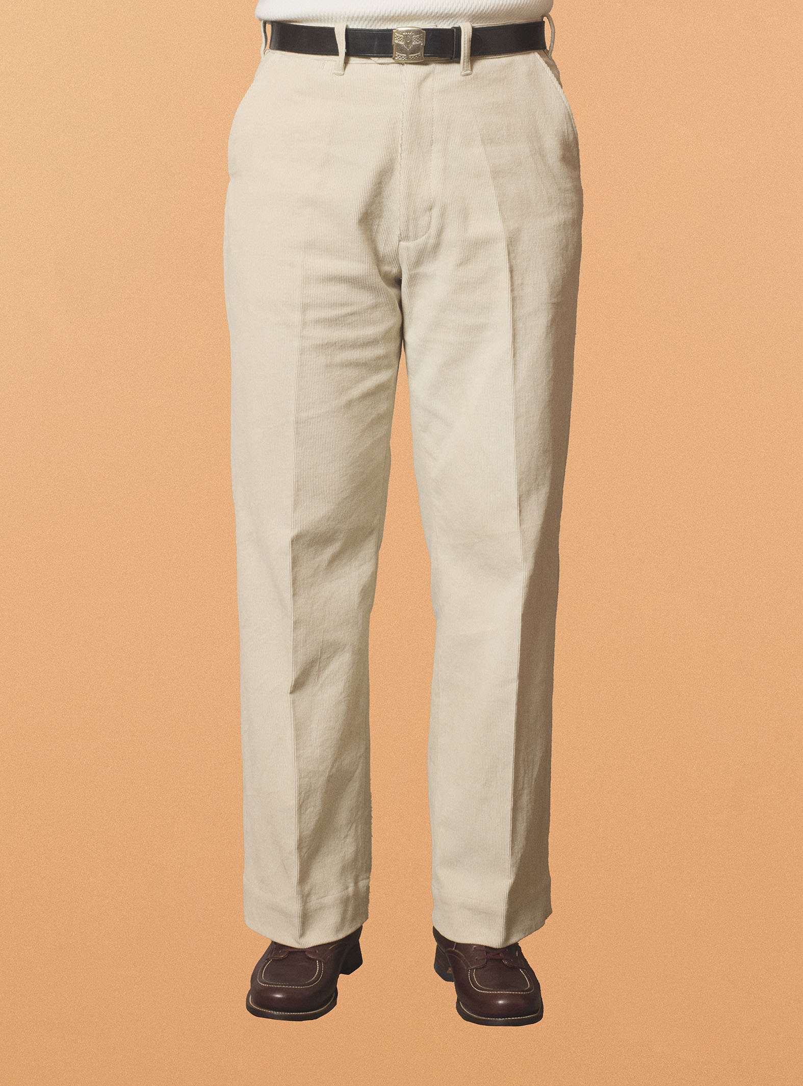 G&F Co.- CORDUROY TROUSERS _ OFF WHITE