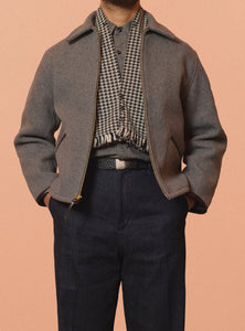G&F Co. - MELTON COSSACK JACKET _ GRAY – BITTERS STORE