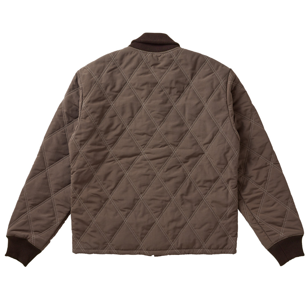 G&F Co. - THERMAL LINED QUILTING JACKET _ BROWN GRAY