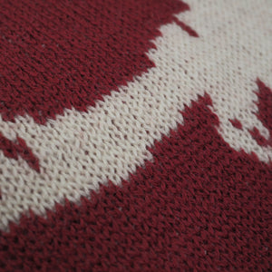 G&F Co.- EAGLE JACQUARD KNIT _ BURGUNDY