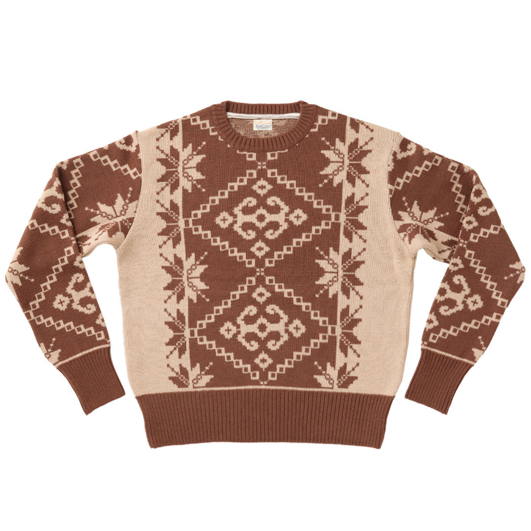 G&F Co.- JACQUARD KNIT _ BROWN