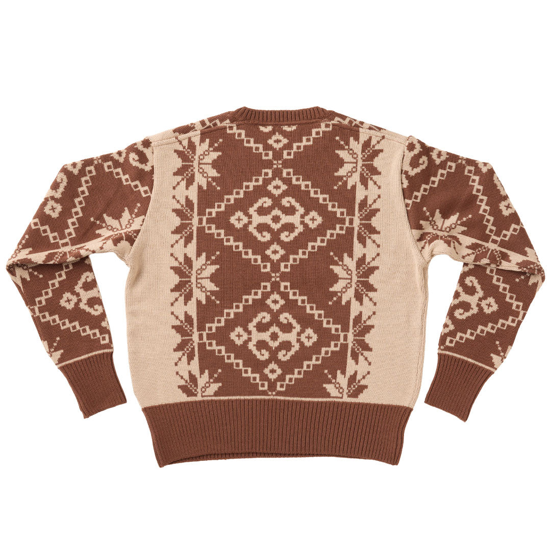 G&F Co.- JACQUARD KNIT _ BROWN