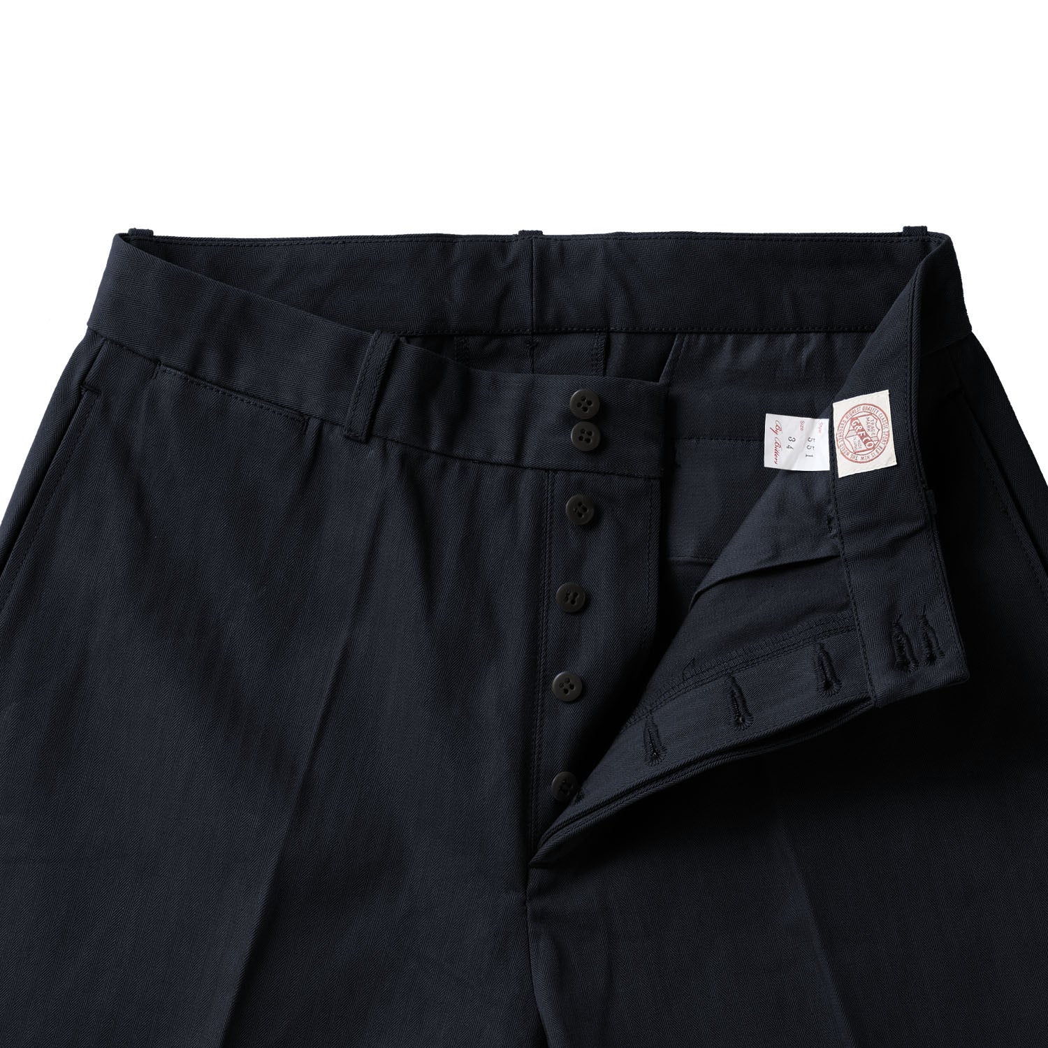 G&F Co.- HERRINGBONE TROUSER _ BLACK – BITTERS STORE
